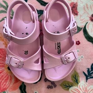 Birkenstock Pink Sandals with Adjustable Straps